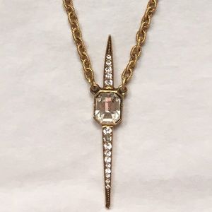 Elizabeth Cole Gold Pendant Necklace