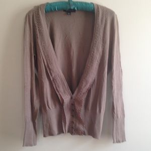 Banana republic embellished V-neck cardigan