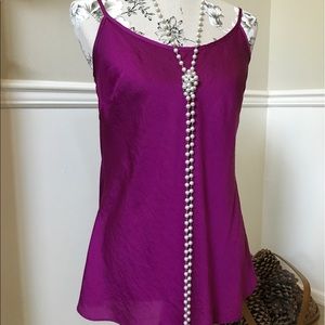 CAbi purple satin camisole size medium