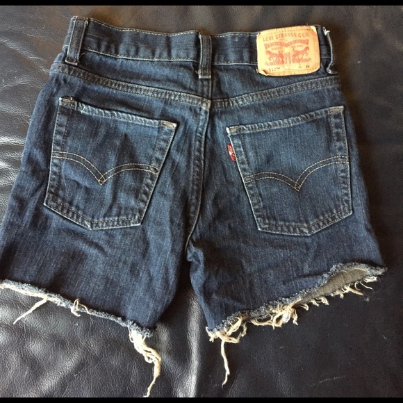 Pants - ❌SOLD❌Levi high waist cut offs 26" around