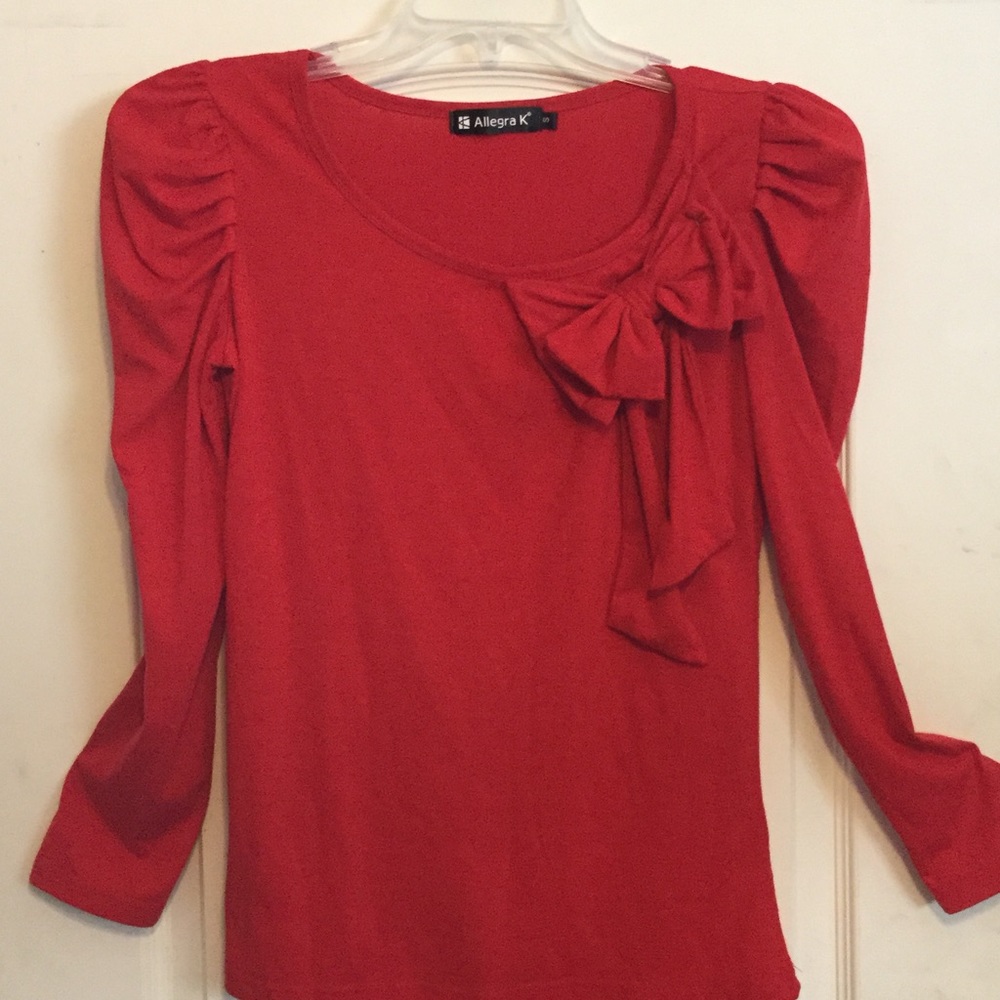 Allegra K Red Blouse