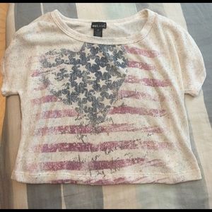 Girls American flag shirt