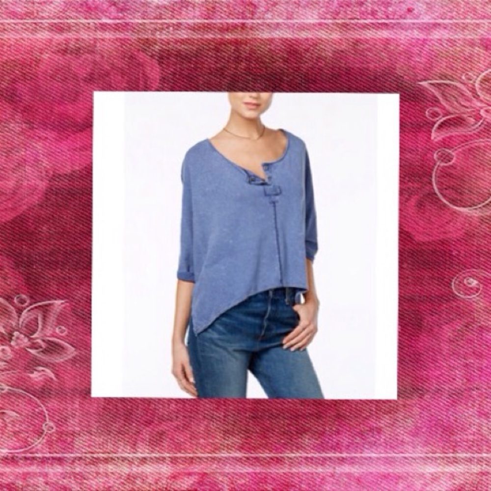 Free People Hi-Lo Henley