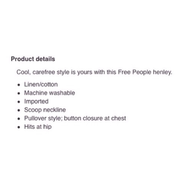 Free People Hi-Lo Henley - Picture 3 of 3