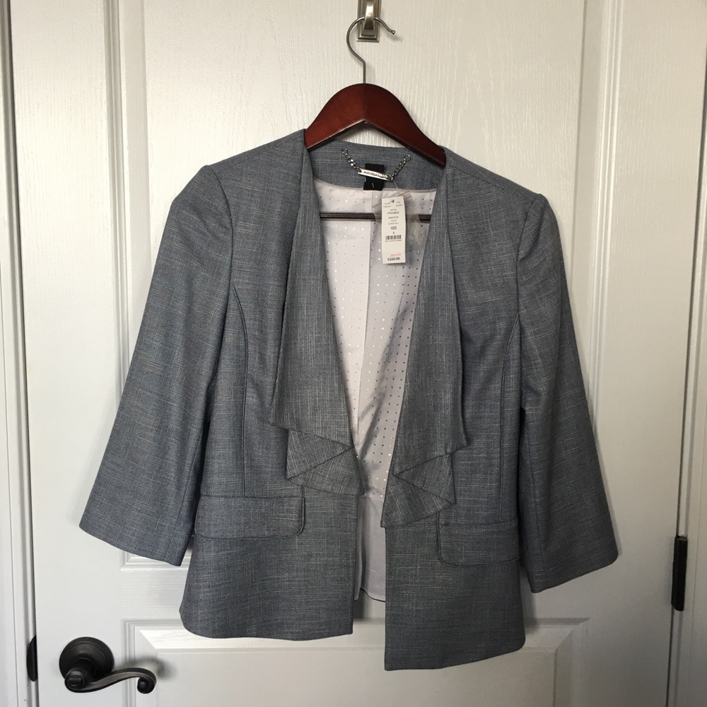 White House Black Market Blue spring jacket