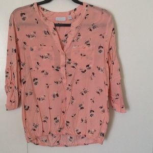 New York & Company floral blouse