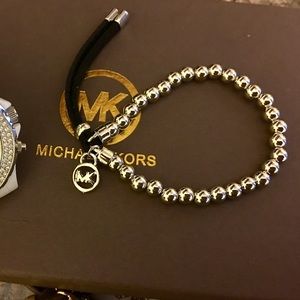 🆕Silver Beaded MK Bracelet