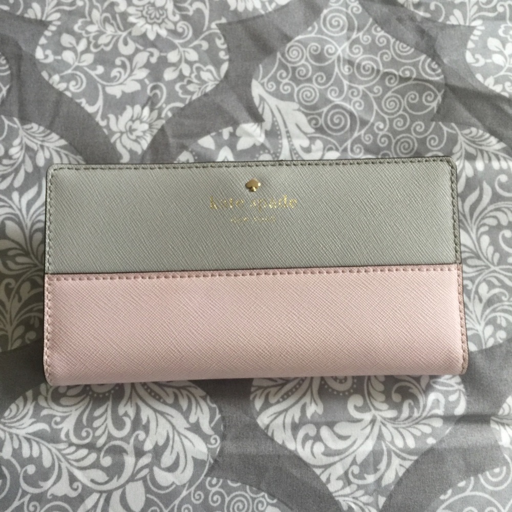 Kate Spade- Stacy Wallet (Pink and Gray)