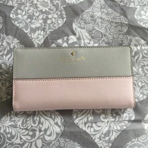 Kate Spade- Stacy Wallet (Pink and Gray)
