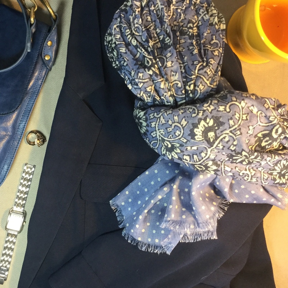 Navy Lightweight Trench Blazer