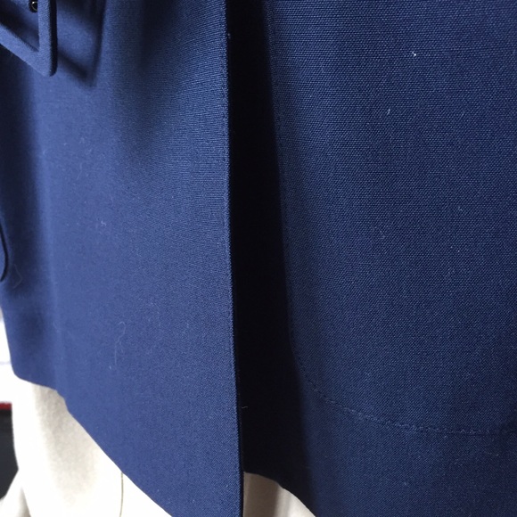 Navy Lightweight Trench Blazer - Picture 5 of 8