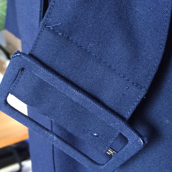 Navy Lightweight Trench Blazer - Picture 7 of 8