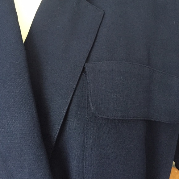 Navy Lightweight Trench Blazer - Picture 8 of 8