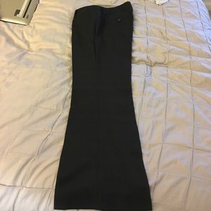 Black with grey checkered pattern suit pants