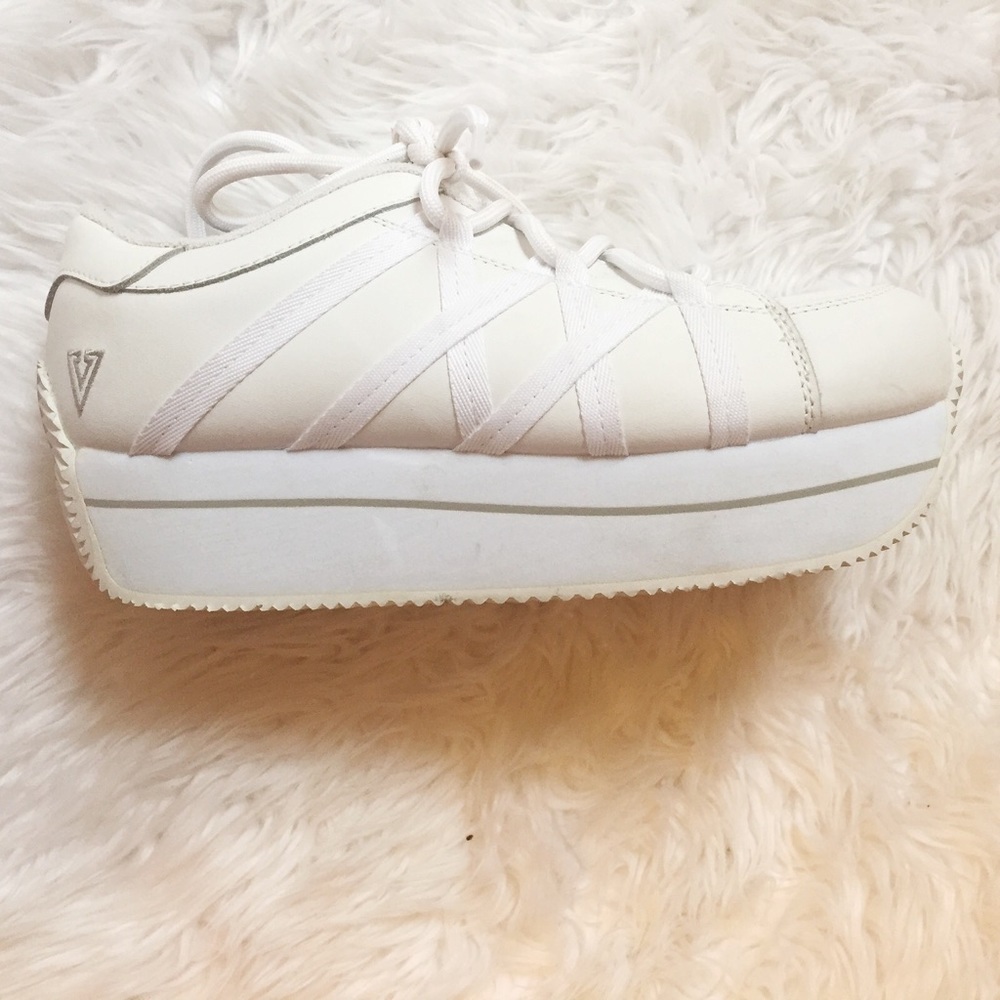 Volatile platform white sneakers / tennis shoes