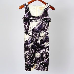 Michael Michael Kors purple print sheath dress