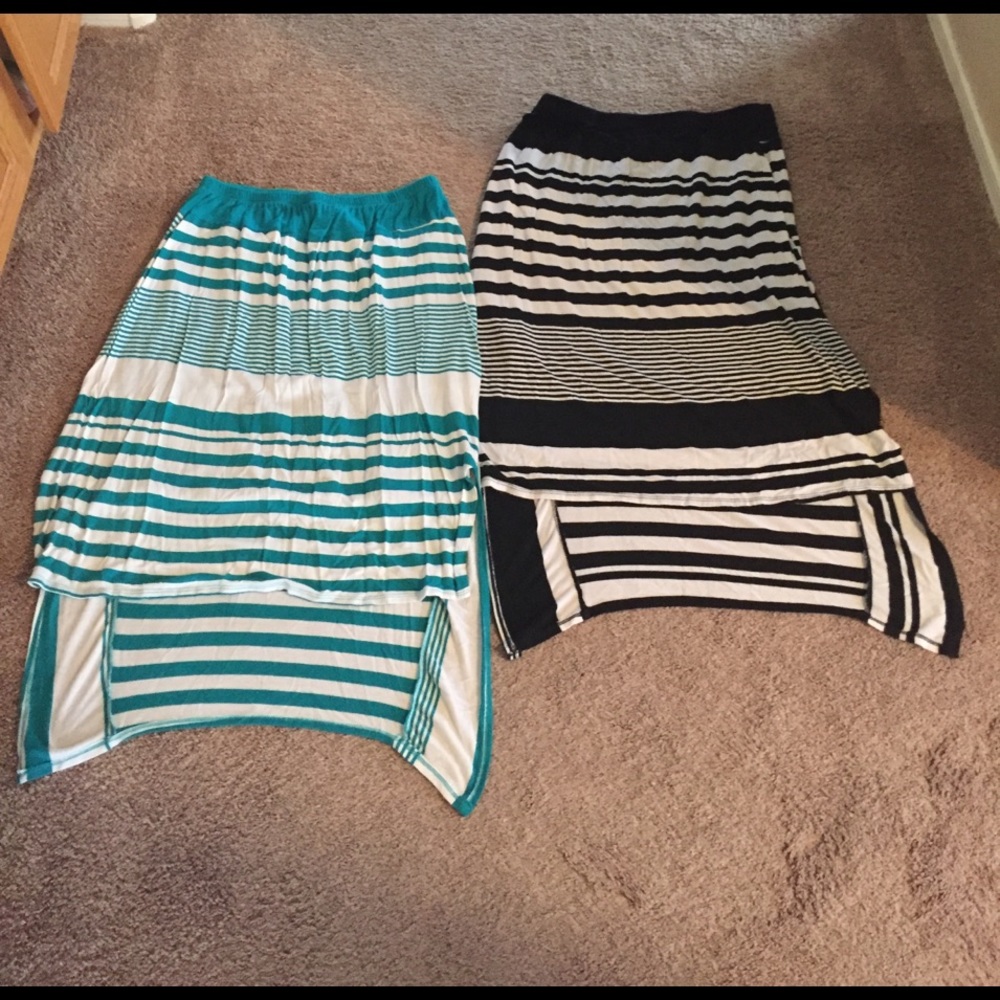 Set of 2 skirts. Lined to knee. Longer in back