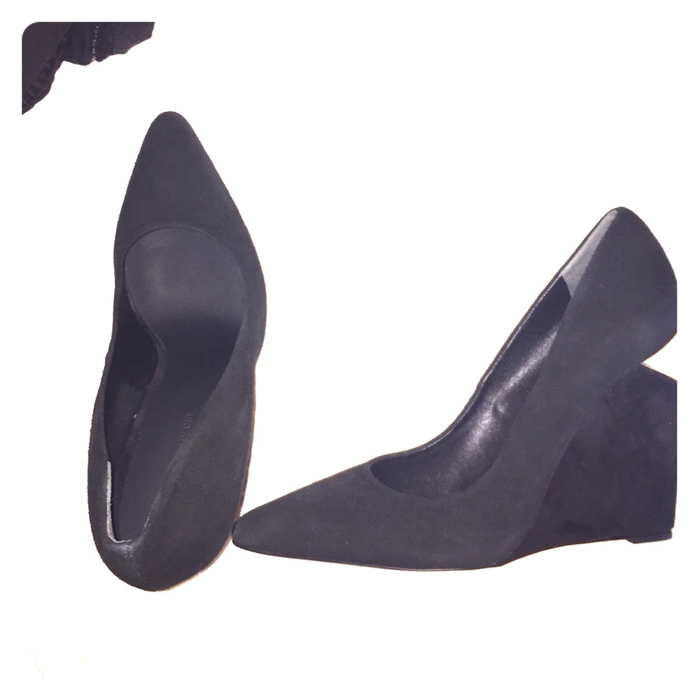 Alexander Wang Black Suede Wedges