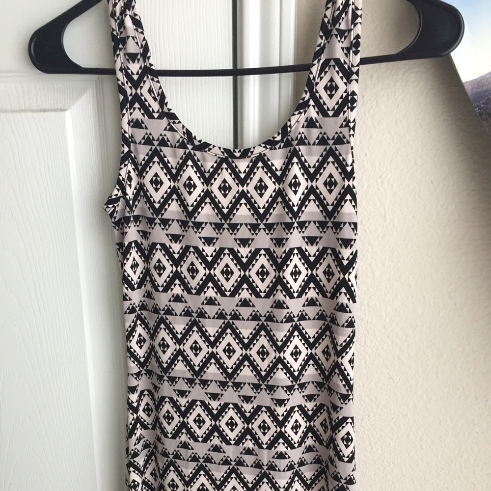 Aztec print maxi dress