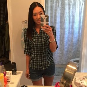 Mudd Plaid button down shirt