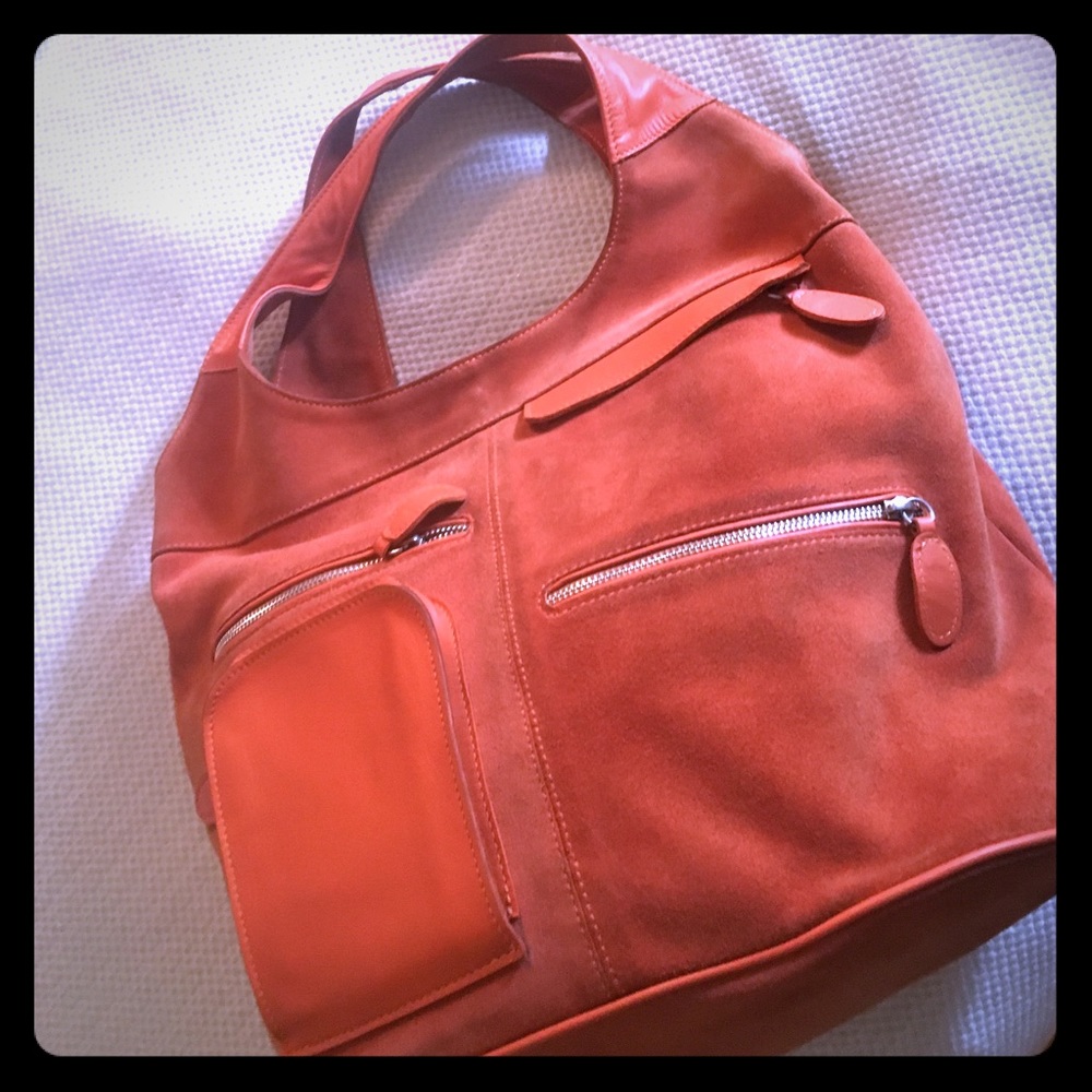 Beautiful Orange Suede Viera by Ragazze Thai Bag