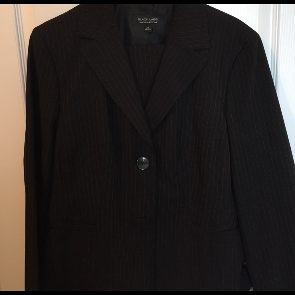 Size 16 Evan Picone pant suit pinstripe