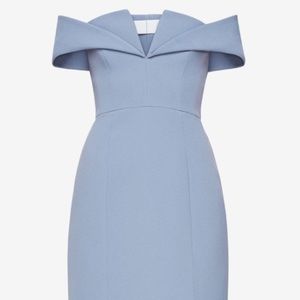 Light bluehaze Micheal kors off-the-shoulder dress