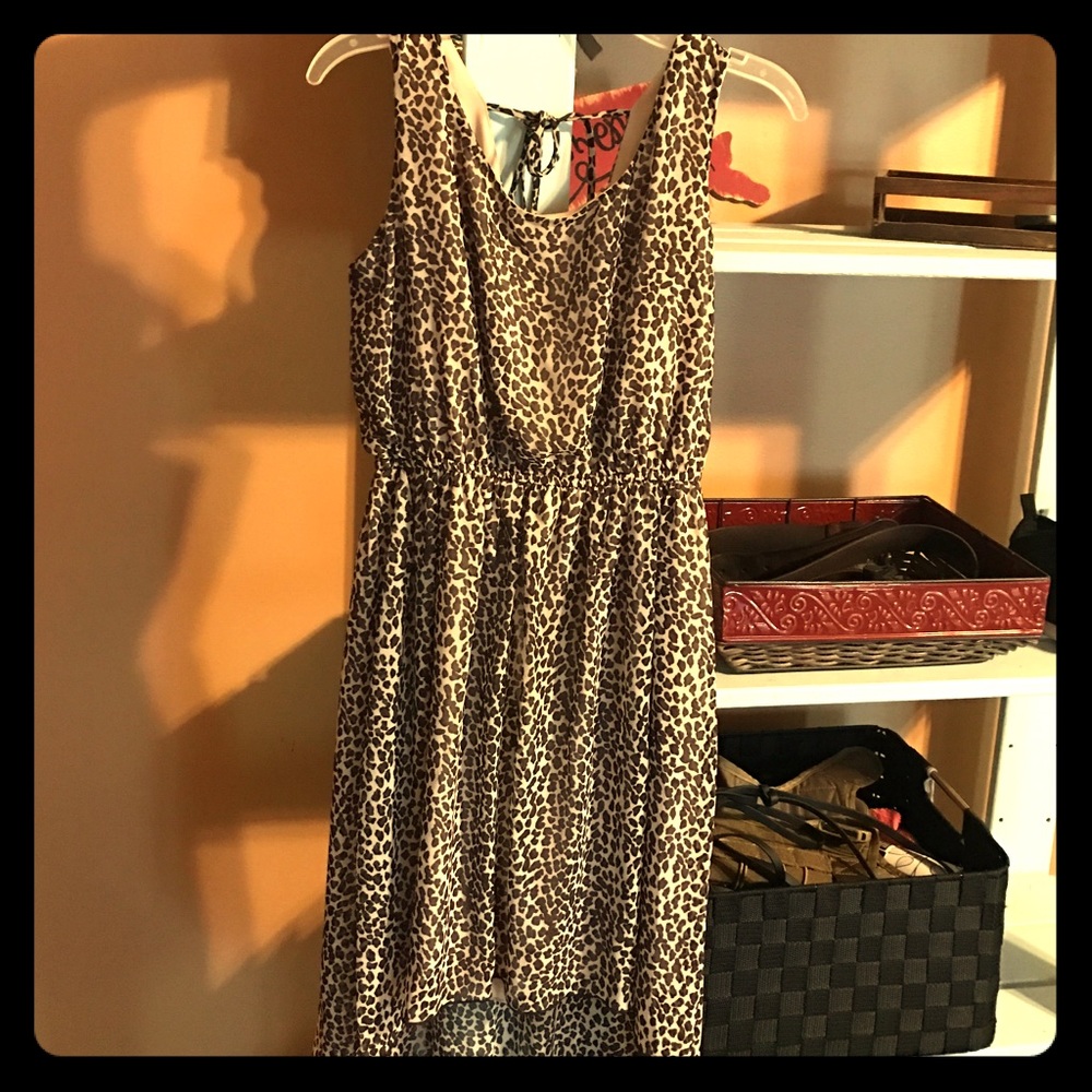 Cheetah print high-low summer dress!