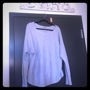 Grey Oversized Wool blend Sweater
