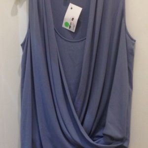 Blue haze wrap top. Bcbg