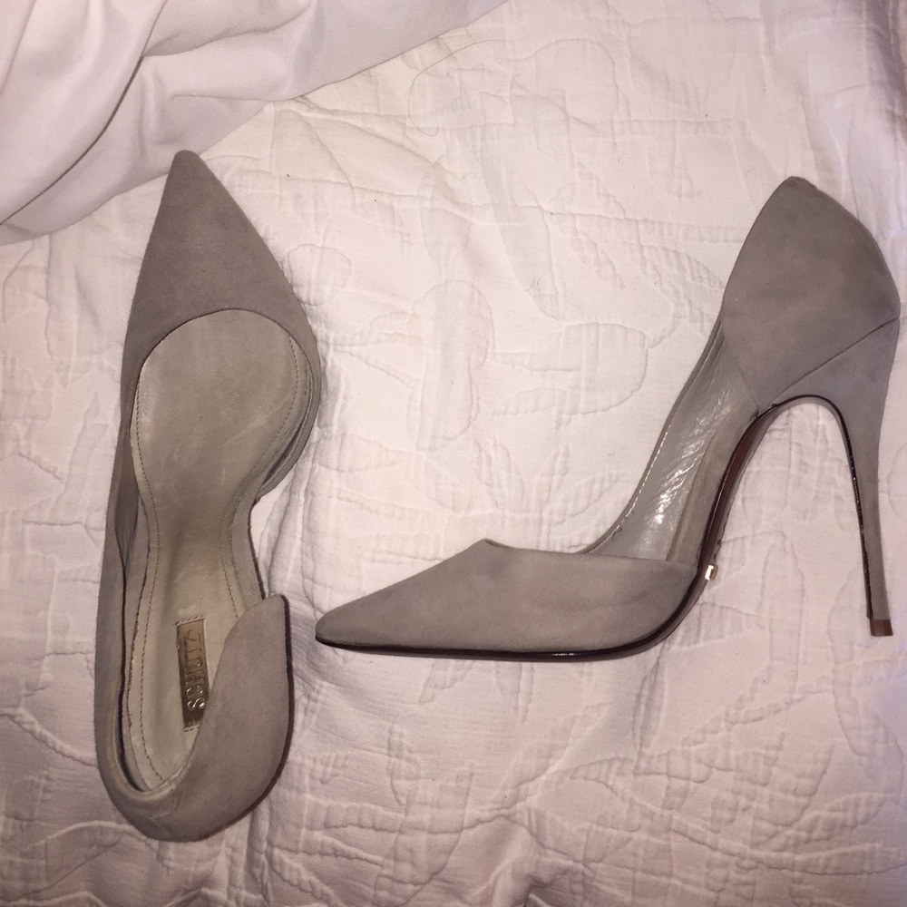 Schutz Grey Suede Pumps size 9.5