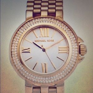 Michael Kors Lucy Gold Glitz Crystal Watch