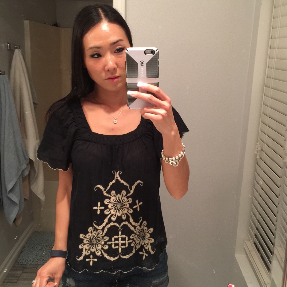 Matty M boho floral top
