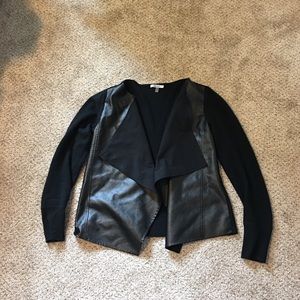 ⚡️Sale⚡️DKNY Black leather cardigan