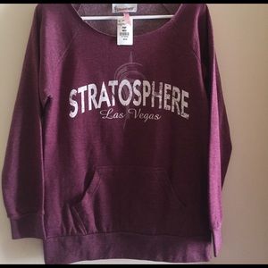 NWT Off the Shoulder Las Vegas sweater