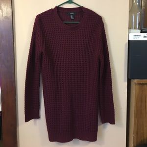 Forever 21 Long Waffle Sweater