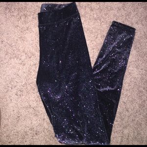 VS Pink velvet leggings