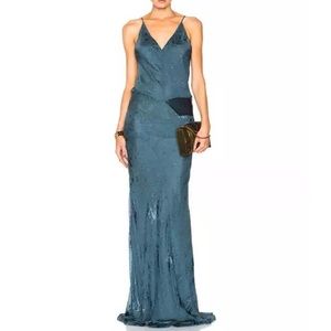 NWT Michelle Mason Silk bias cut gown sz 4