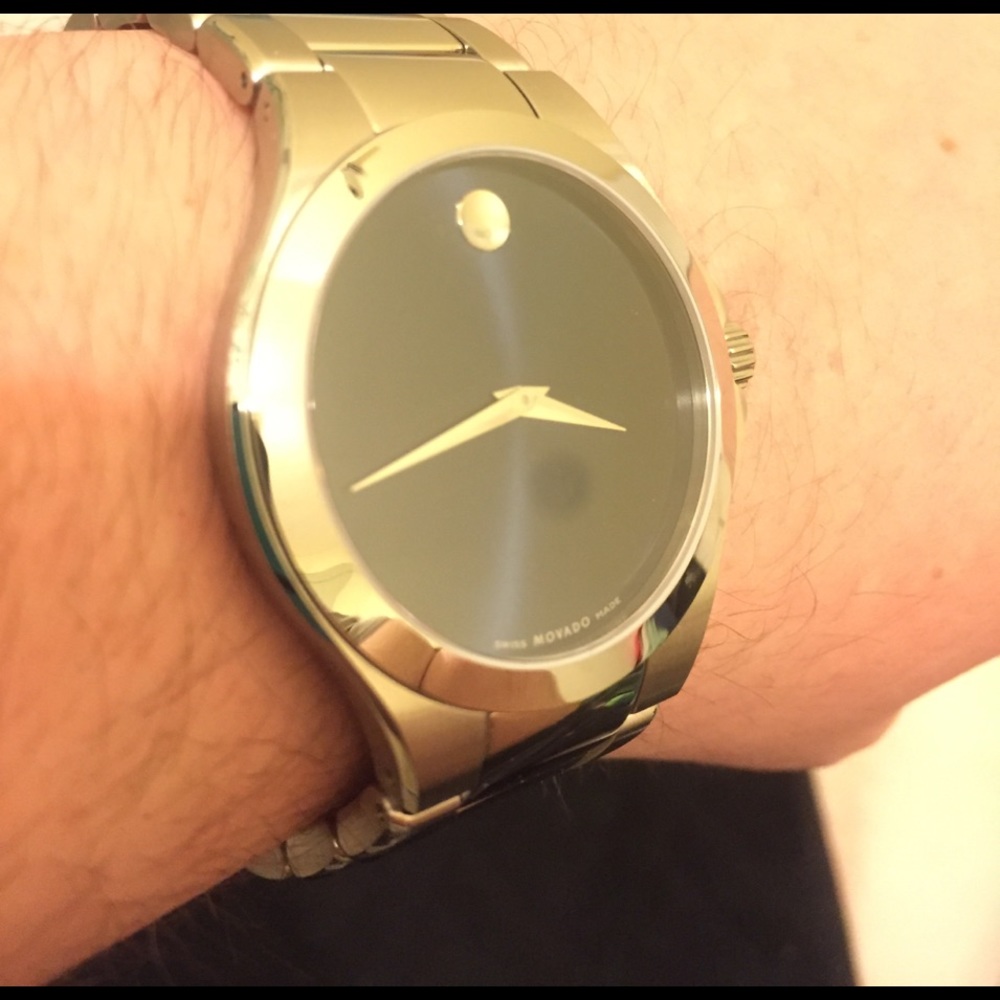 Blue Faced Movado watch