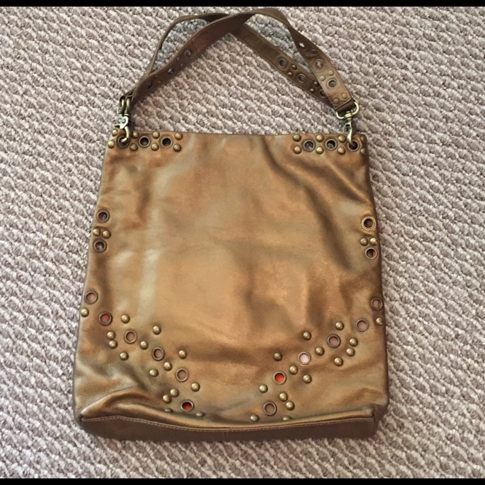 HOBO International gold studded handbag