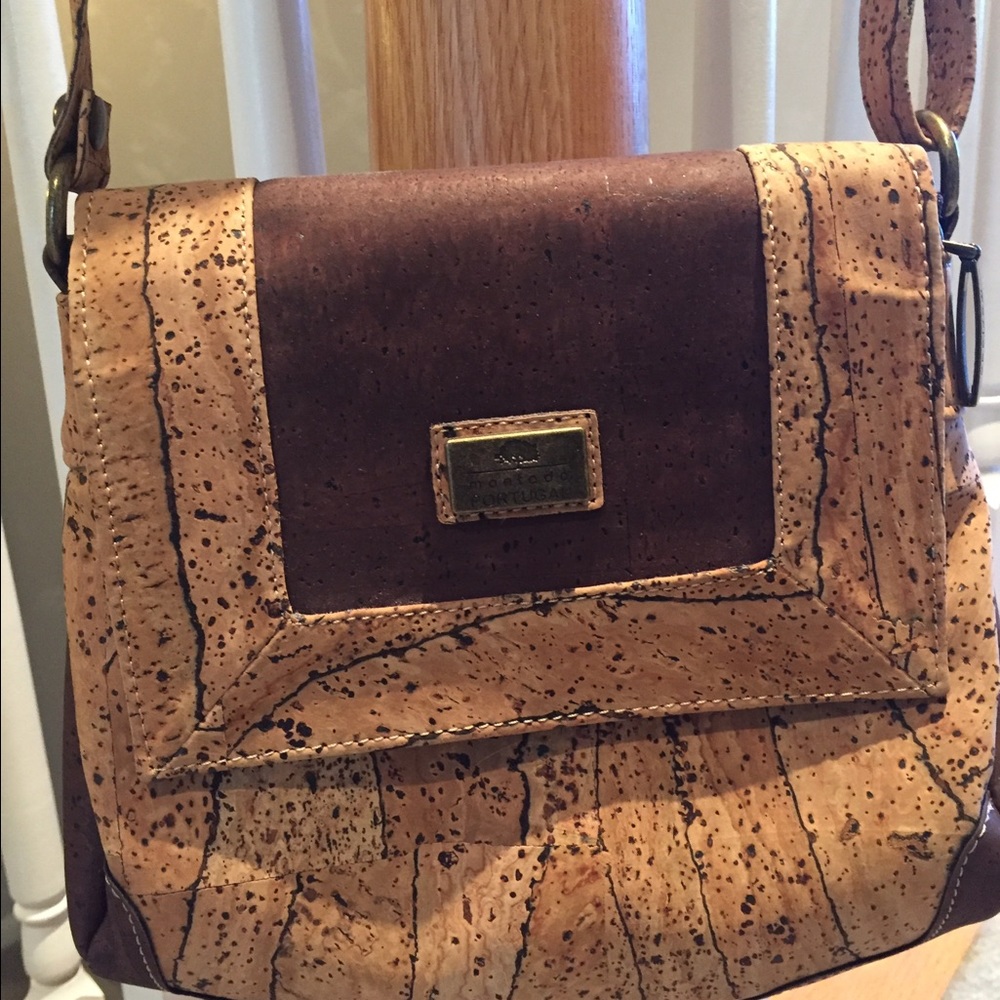 Cork shoulder bag purse from Portugal