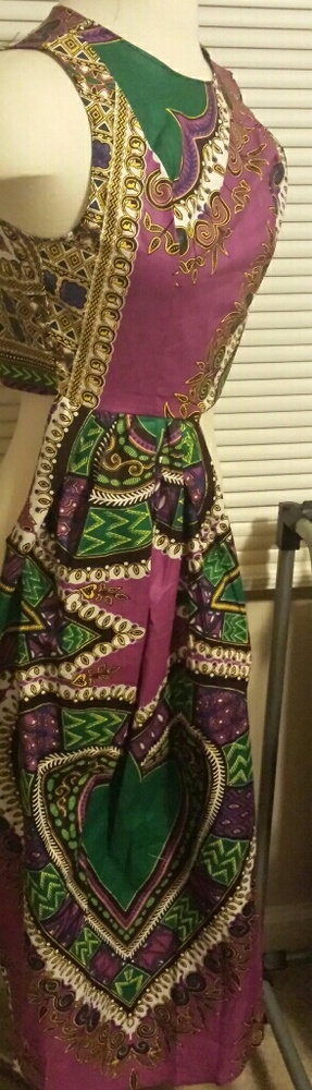 SOLD !!!!! African print peplum top