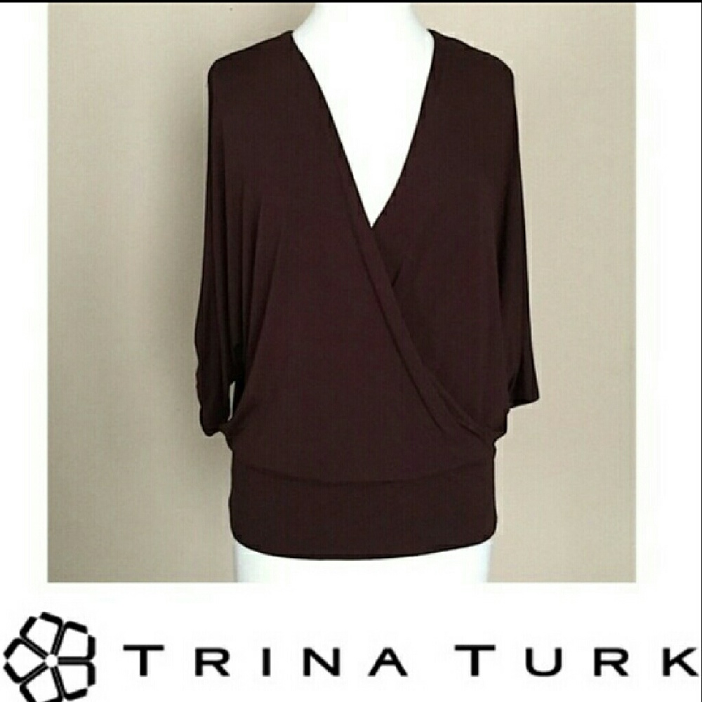 Trina Turk Crossover Blouse