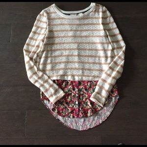 Anthropologie layered sweater (9-H15 SCL label)