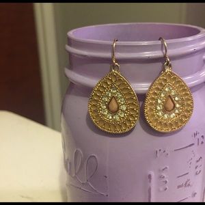 Gold Tear Drop Earrings