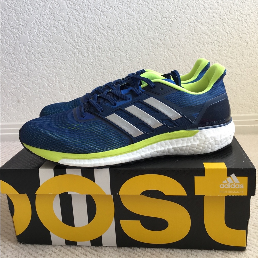 Men's adidas Supernova Boost, sizes 10 and 10.5.