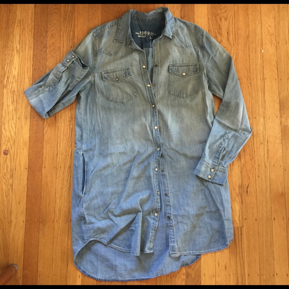 Gap 1969 western inspired denim dress