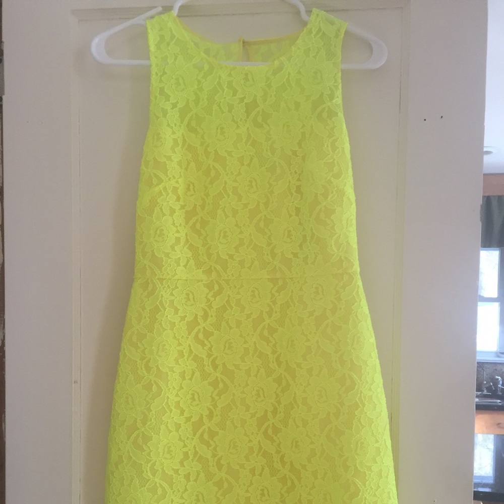 Neon J.Crew dress