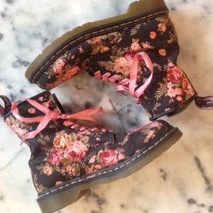 Doc Martens Floral Canvas Docs