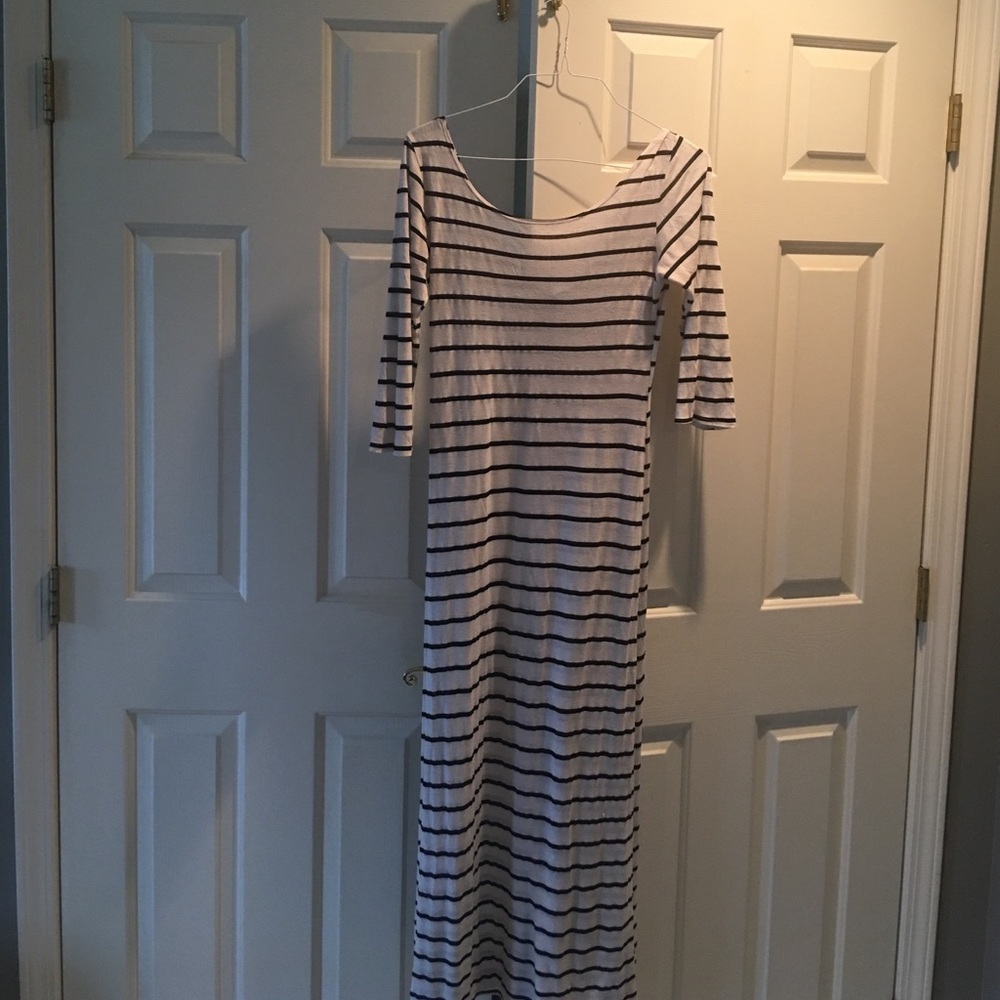 Striped maxi